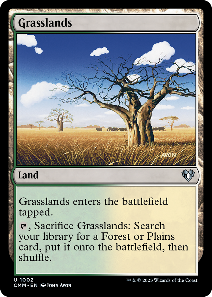Grasslands (1002) [Commander Masters] - Deck Out Gaming