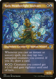 Raff, Weatherlight Stalwart (Textured Foil) (352) [Dominaria United] foil - Deck Out Gaming