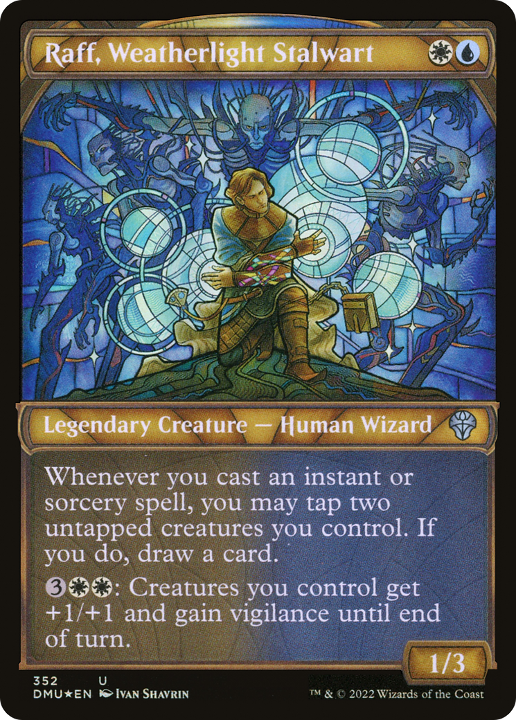 Raff, Weatherlight Stalwart (Textured Foil) (352) [Dominaria United] foil - Deck Out Gaming