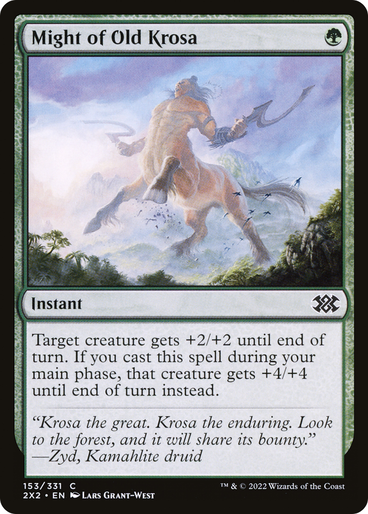 Might of Old Krosa (153) [Double Masters 2022] foil - Deck Out Gaming