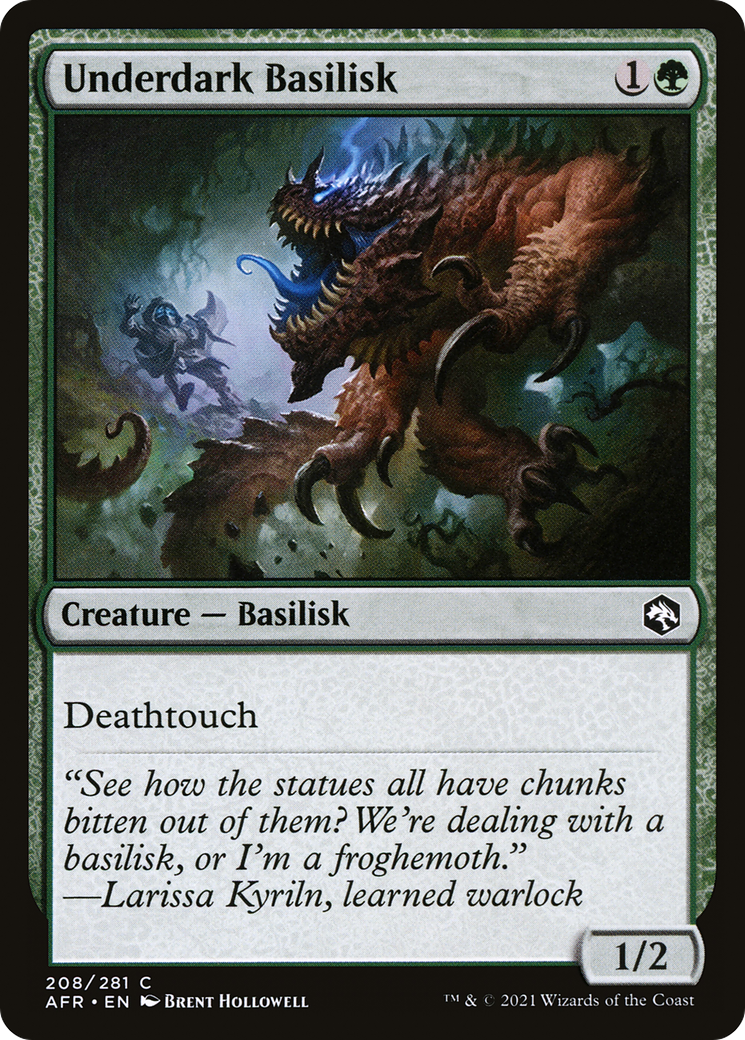 Underdark Basilisk (208) [Adventures in the Forgotten Realms] foil - Deck Out Gaming