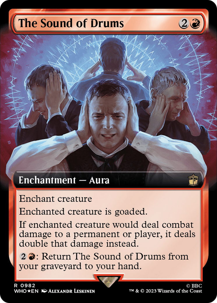 The Sound of Drums (Extended Art) (Surge Foil) (982) [Doctor Who] foil - Deck Out Gaming