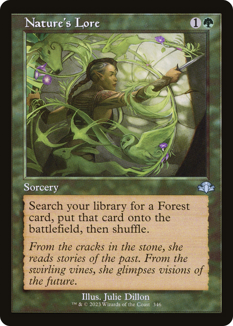 Nature's Lore (Retro Frame) (346) [Dominaria Remastered] - Deck Out Gaming