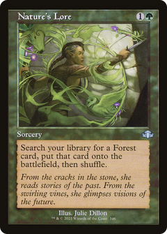Nature's Lore (Retro Frame) (346) [Dominaria Remastered] foil - Deck Out Gaming