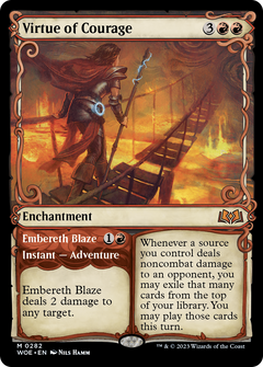 Virtue of Courage (Showcase) (282) [Wilds of Eldraine] foil - Deck Out Gaming