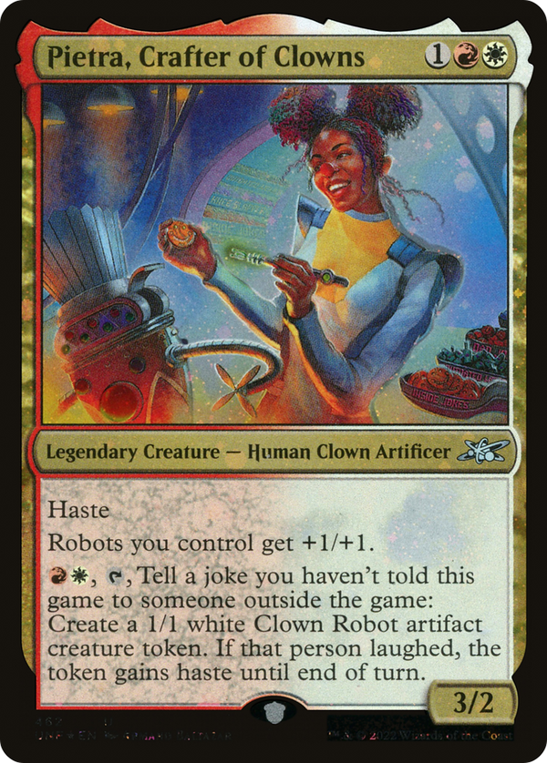 Pietra, Crafter of Clowns (Galaxy Foil) (462) [Unfinity] foil - Deck Out Gaming