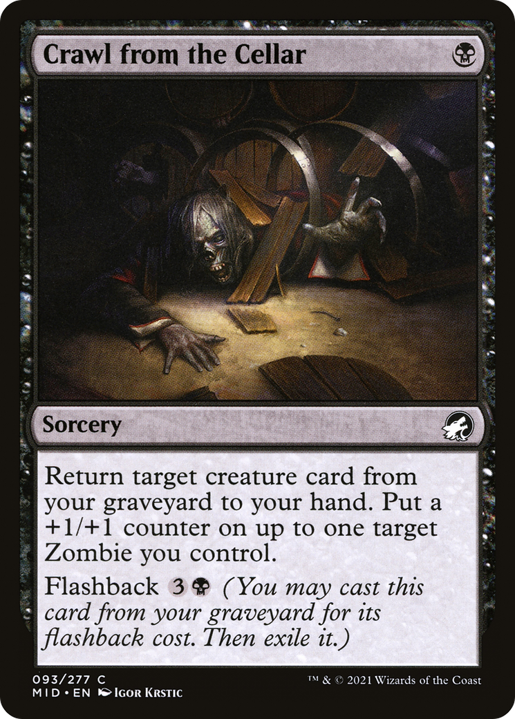 Crawl from the Cellar (93) [Innistrad: Midnight Hunt] foil - Deck Out Gaming