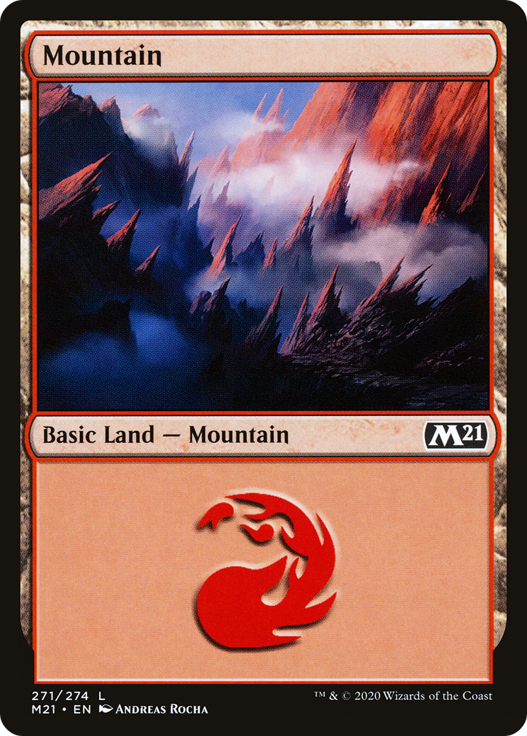 Mountain (271) [Core Set 2021] foil - Deck Out Gaming