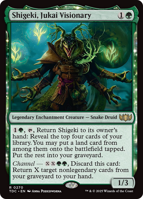 Shigeki, Jukai Visionary (270) [Commander: Tarkir: Dragonstorm] - Deck Out Gaming