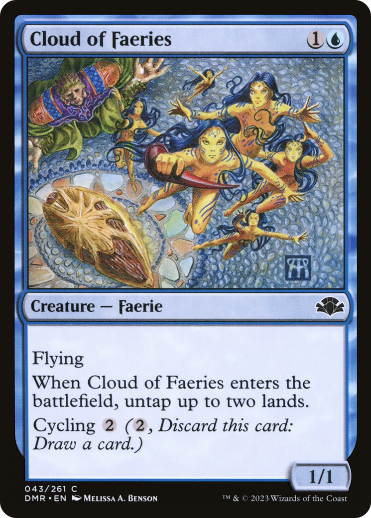 Cloud of Faeries (43) [Dominaria Remastered] foil - Deck Out Gaming