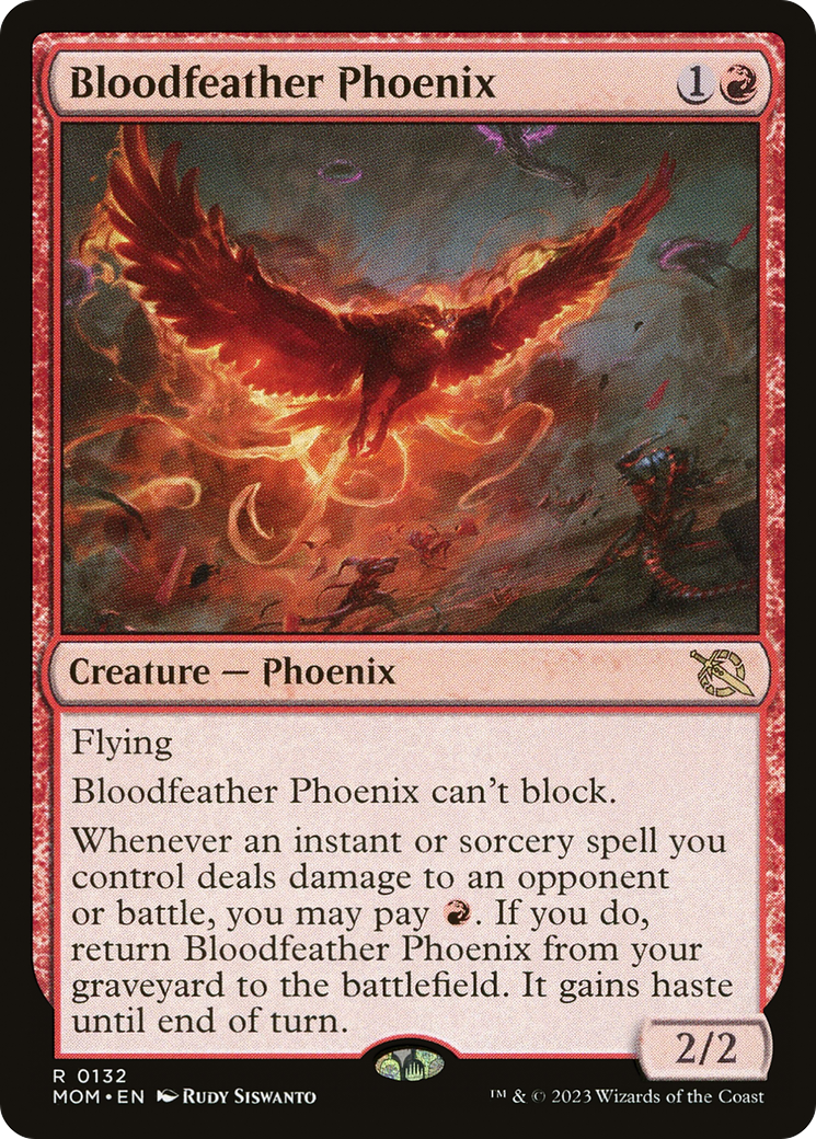 Bloodfeather Phoenix (132) [March of the Machine] - Deck Out Gaming