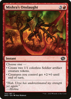 Mishra's Onslaught (143) [The Brothers' War] foil - Deck Out Gaming