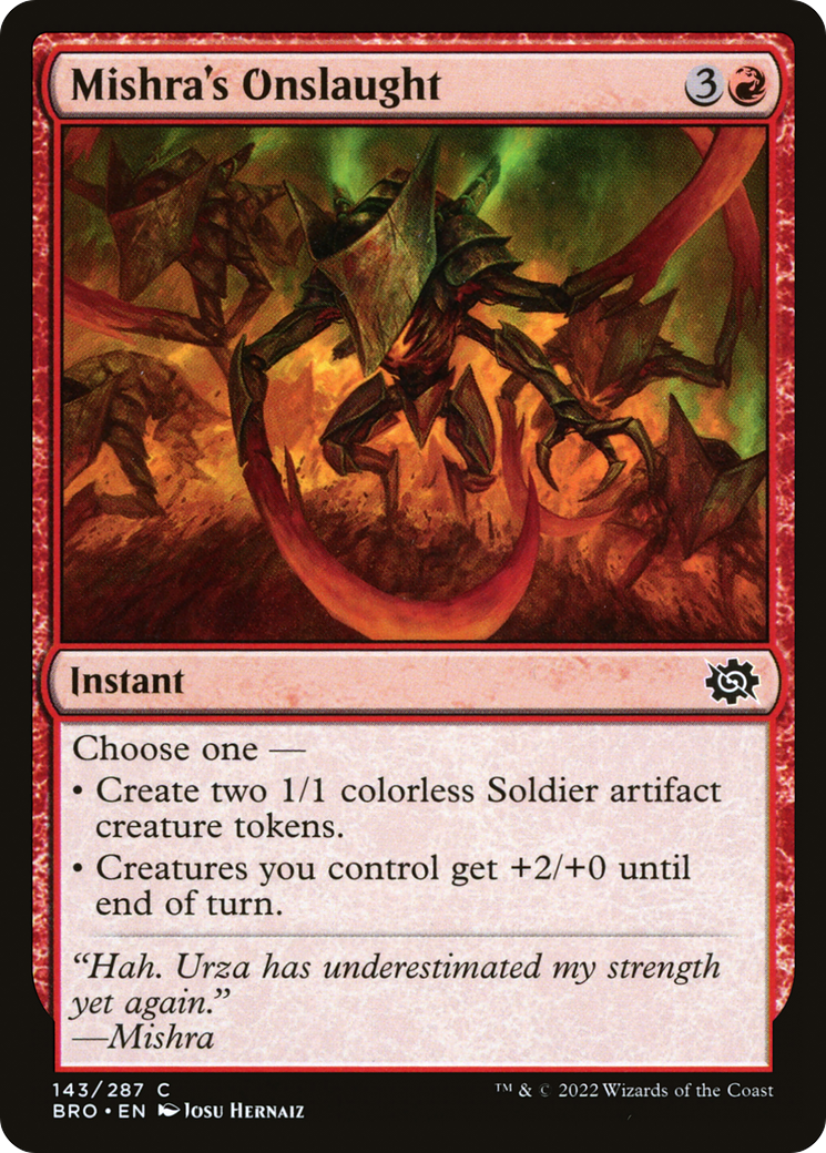Mishra's Onslaught (143) [The Brothers' War] foil - Deck Out Gaming