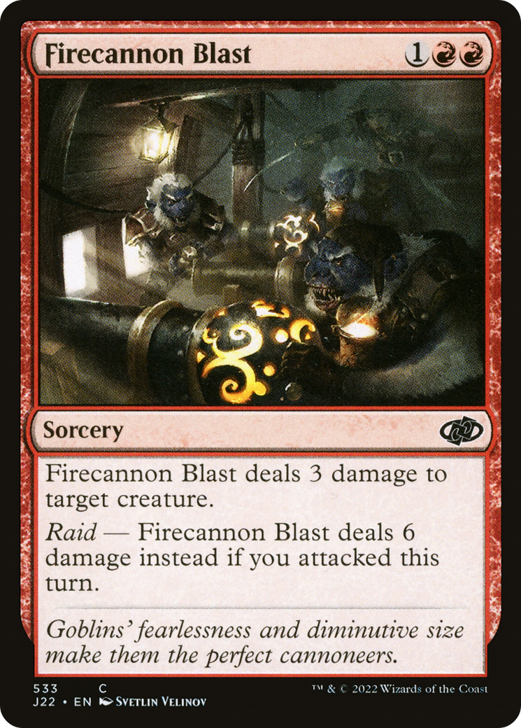 Firecannon Blast (533) [Jumpstart 2022] - Deck Out Gaming