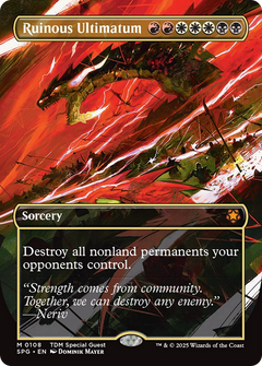 Ruinous Ultimatum (Borderless) (108) [Special Guests] foil - Deck Out Gaming