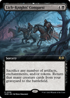 Lich-Knights' Conquest (Extended Art) (338) [Wilds of Eldraine] foil - Deck Out Gaming