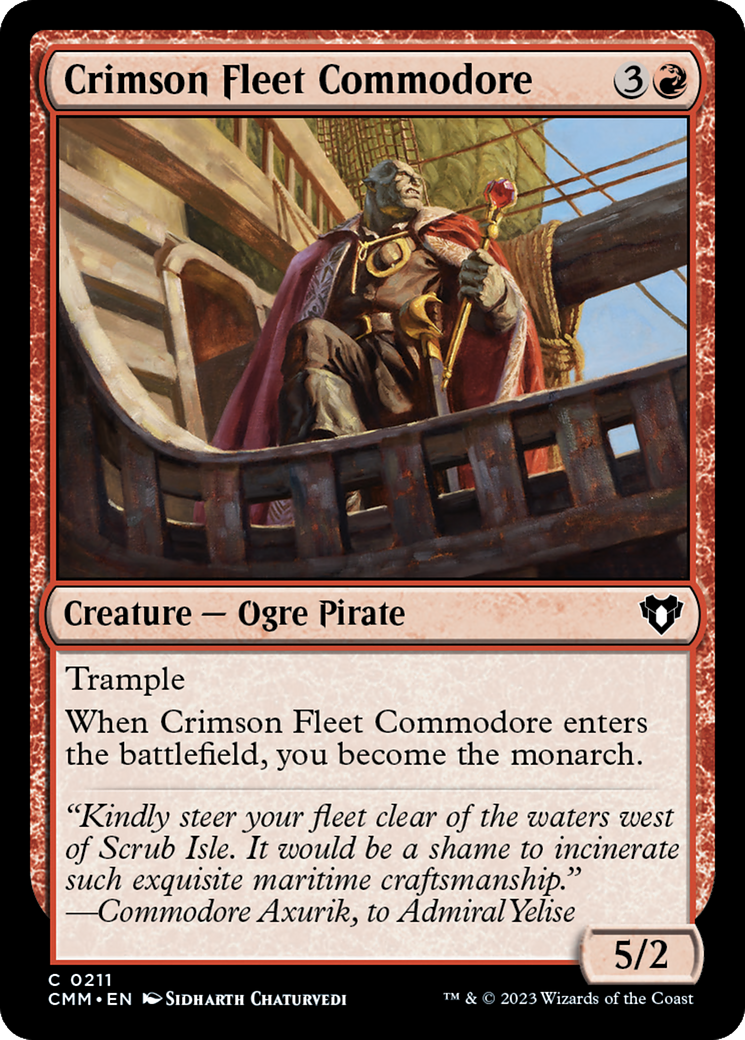 Crimson Fleet Commodore (211) [Commander Masters] - Deck Out Gaming