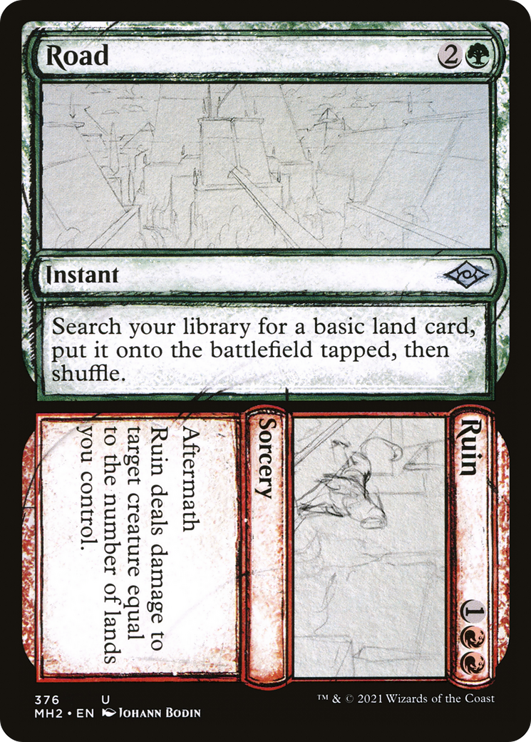 Road // Ruin (Showcase) (376) [Modern Horizons 2] - Deck Out Gaming