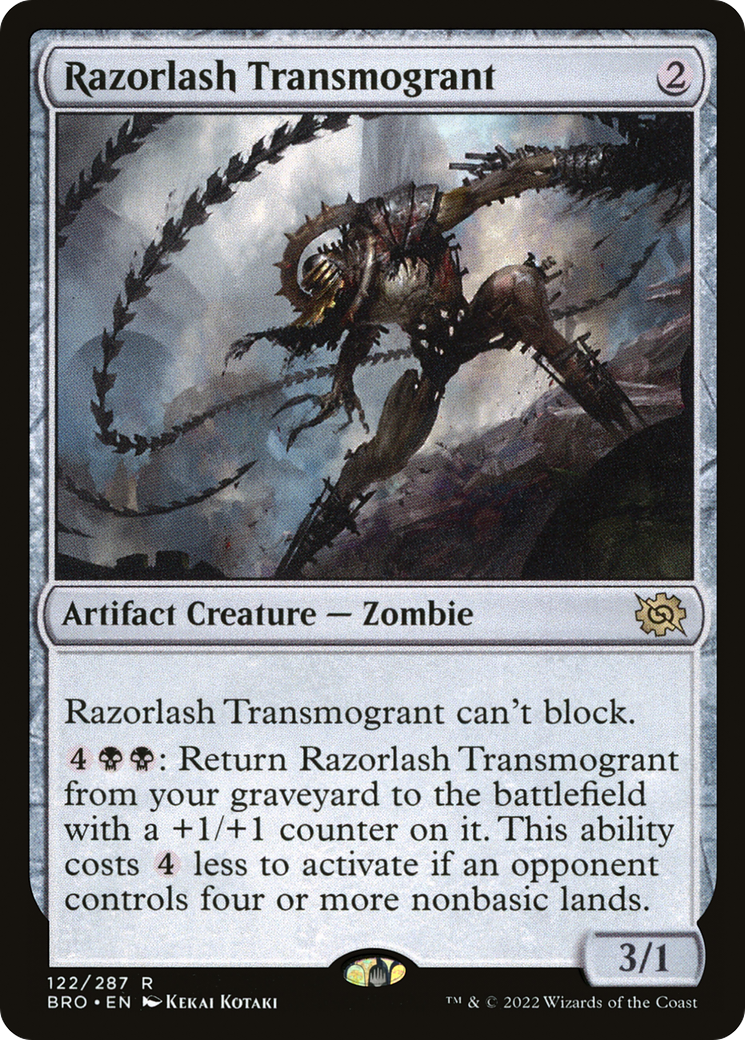 Razorlash Transmogrant (122) [The Brothers' War] foil - Deck Out Gaming