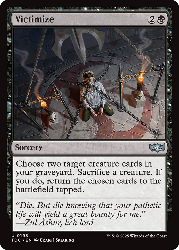 Victimize (198) [Commander: Tarkir: Dragonstorm] - Deck Out Gaming