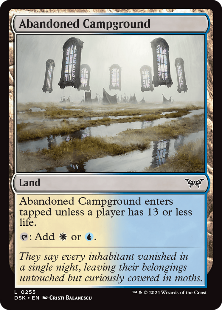 Abandoned Campground (255) [Duskmourn: House of Horror] foil - Deck Out Gaming