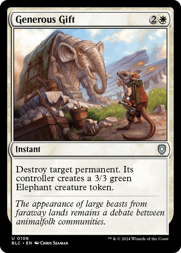 Generous Gift (106) [Bloomburrow Commander] - Deck Out Gaming