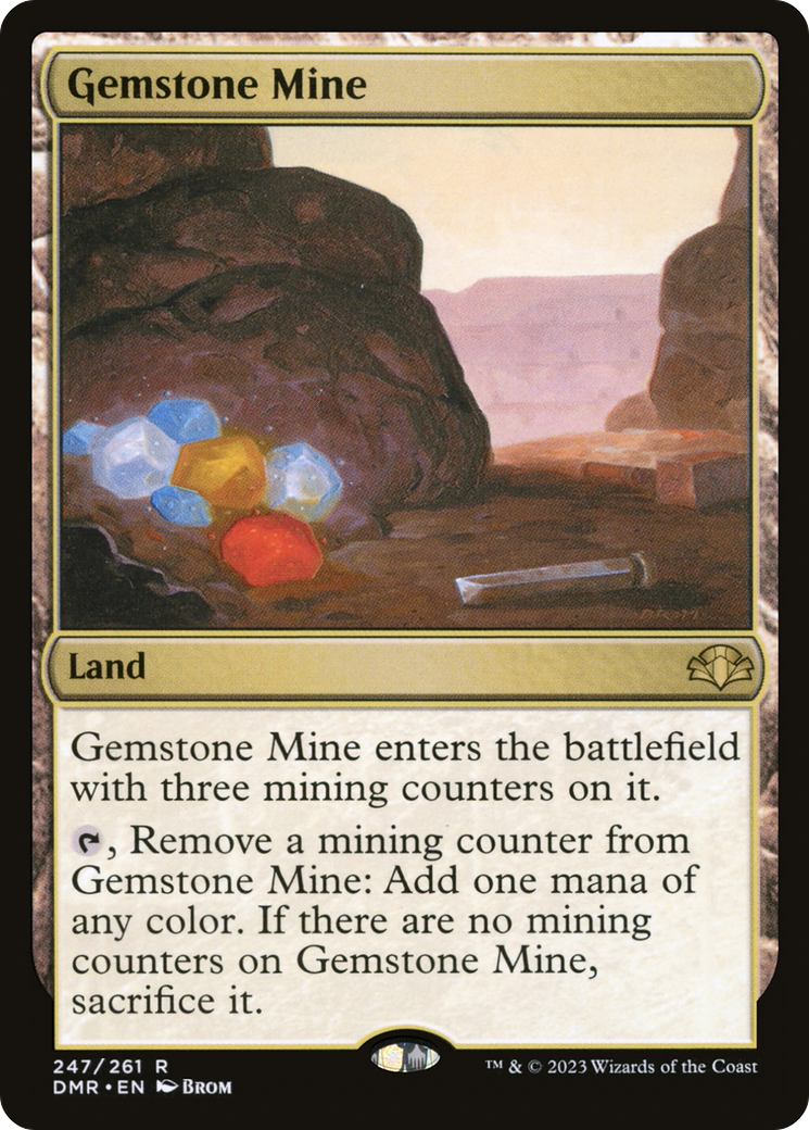Gemstone Mine (247) [Dominaria Remastered] foil - Deck Out Gaming