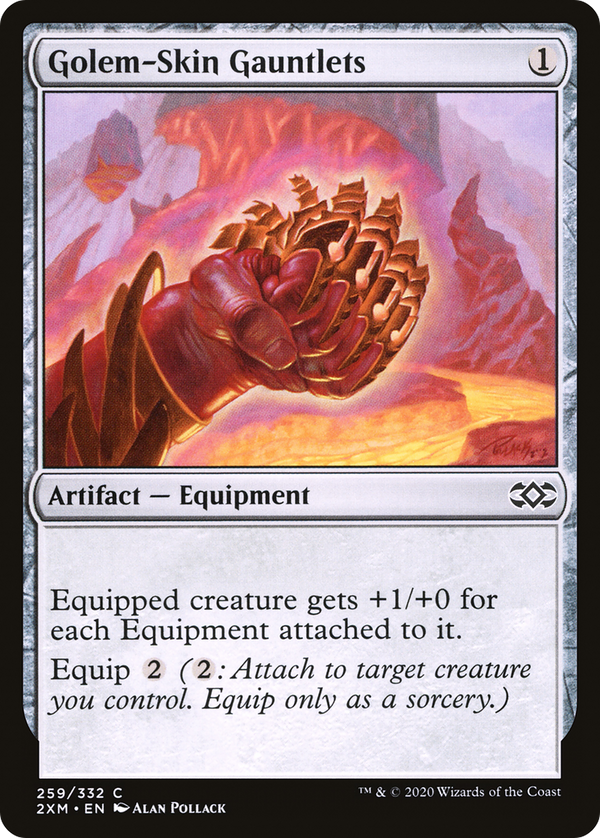 Golem-Skin Gauntlets (259) [Double Masters] - Deck Out Gaming