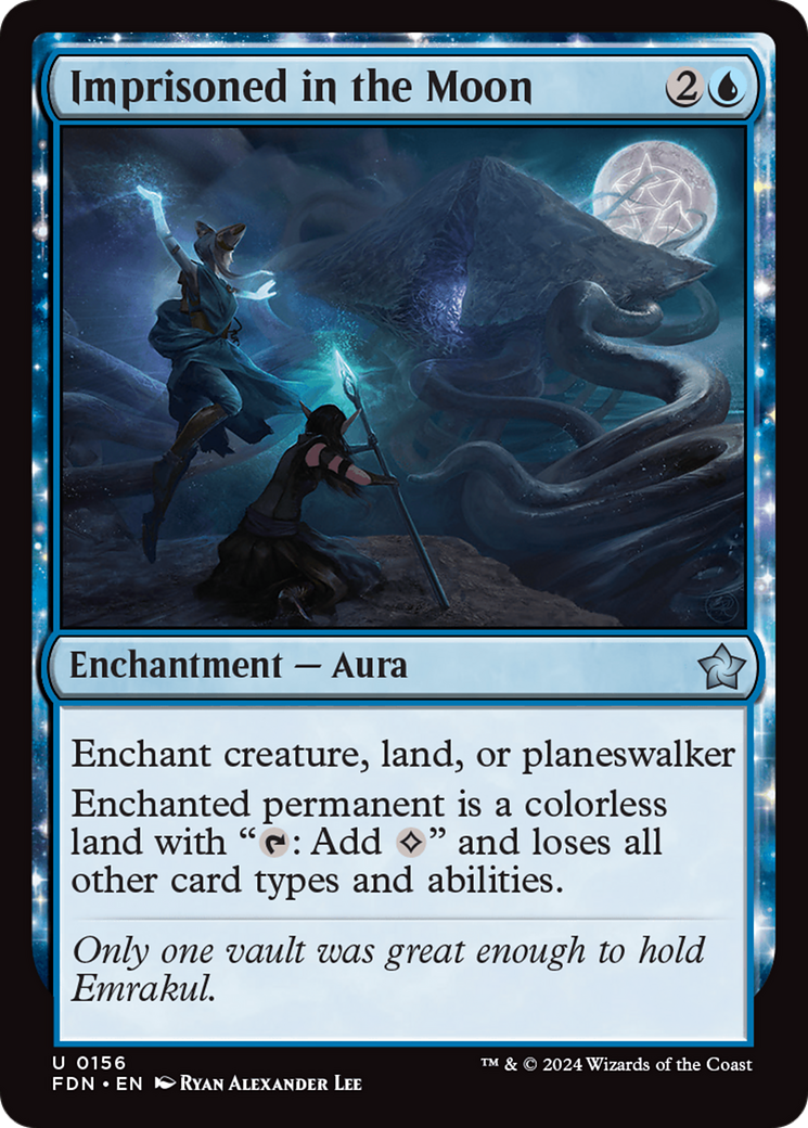 Imprisoned in the Moon (156) [Foundations] foil - Deck Out Gaming