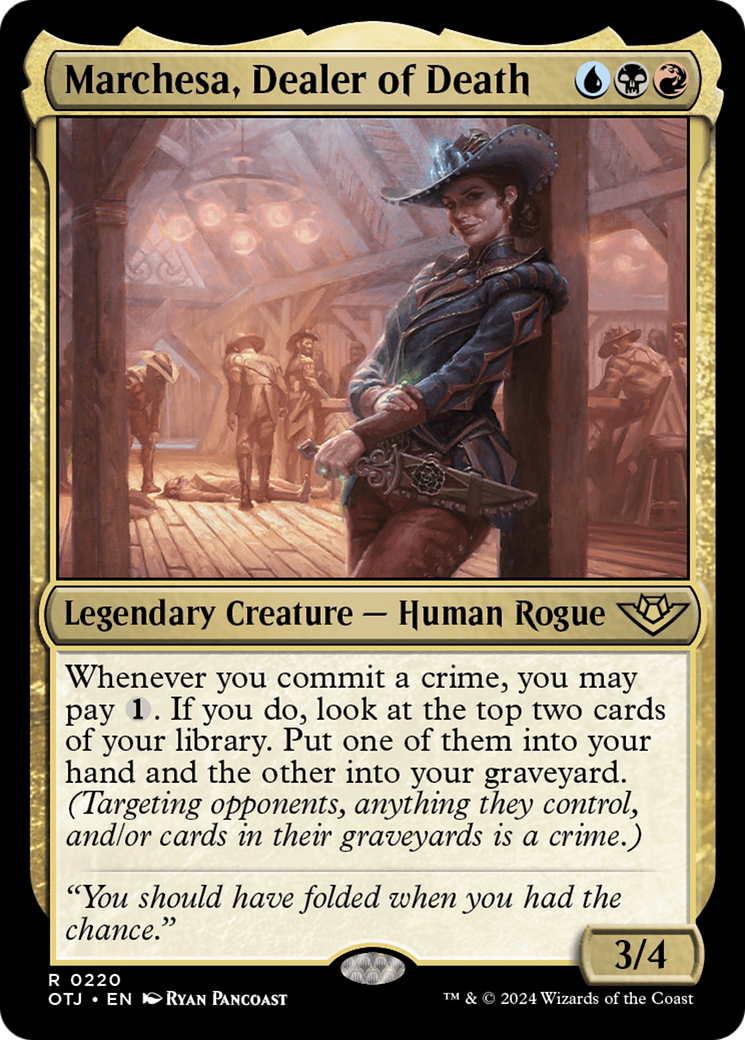 Marchesa, Dealer of Death (220) [Outlaws of Thunder Junction] - Deck Out Gaming