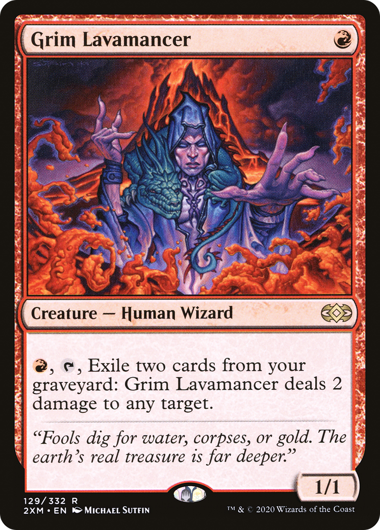 Grim Lavamancer (129) [Double Masters] foil - Deck Out Gaming