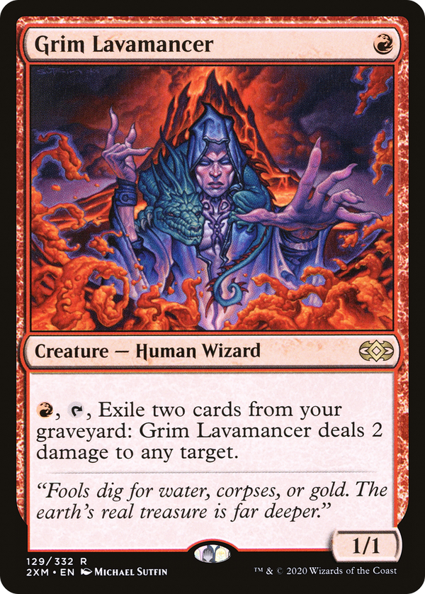 Grim Lavamancer (129) [Double Masters] foil - Deck Out Gaming