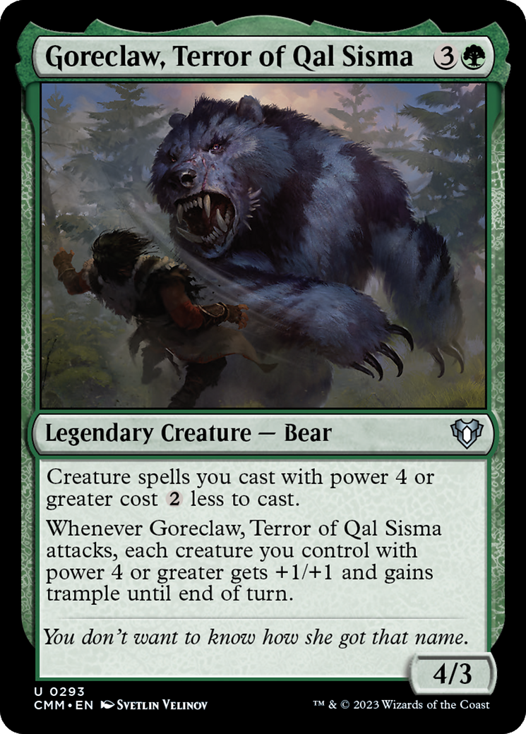 Goreclaw, Terror of Qal Sisma (293) [Commander Masters] - Deck Out Gaming