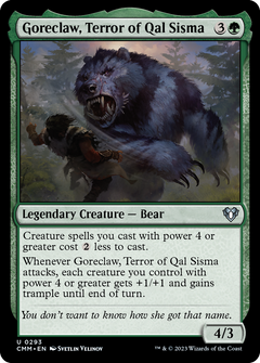 Goreclaw, Terror of Qal Sisma (293) [Commander Masters] foil - Deck Out Gaming