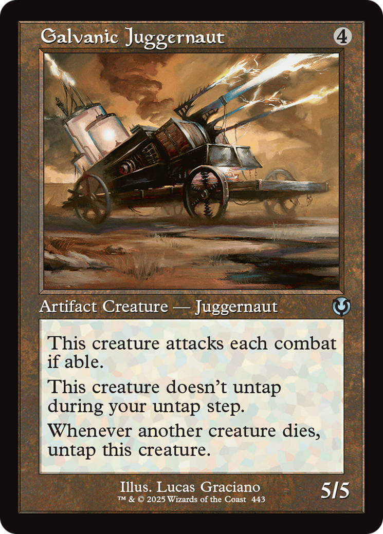 Galvanic Juggernaut (Retro Frame) (443) [Innistrad Remastered] foil - Deck Out Gaming