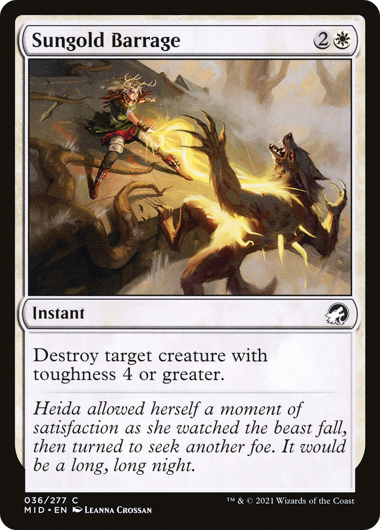 Sungold Barrage (36) [Innistrad: Midnight Hunt] - Deck Out Gaming