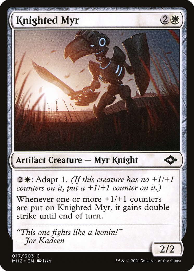 Knighted Myr (17) [Modern Horizons 2] foil - Deck Out Gaming