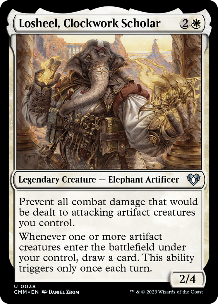 Losheel, Clockwork Scholar (38) [Commander Masters] foil - Deck Out Gaming