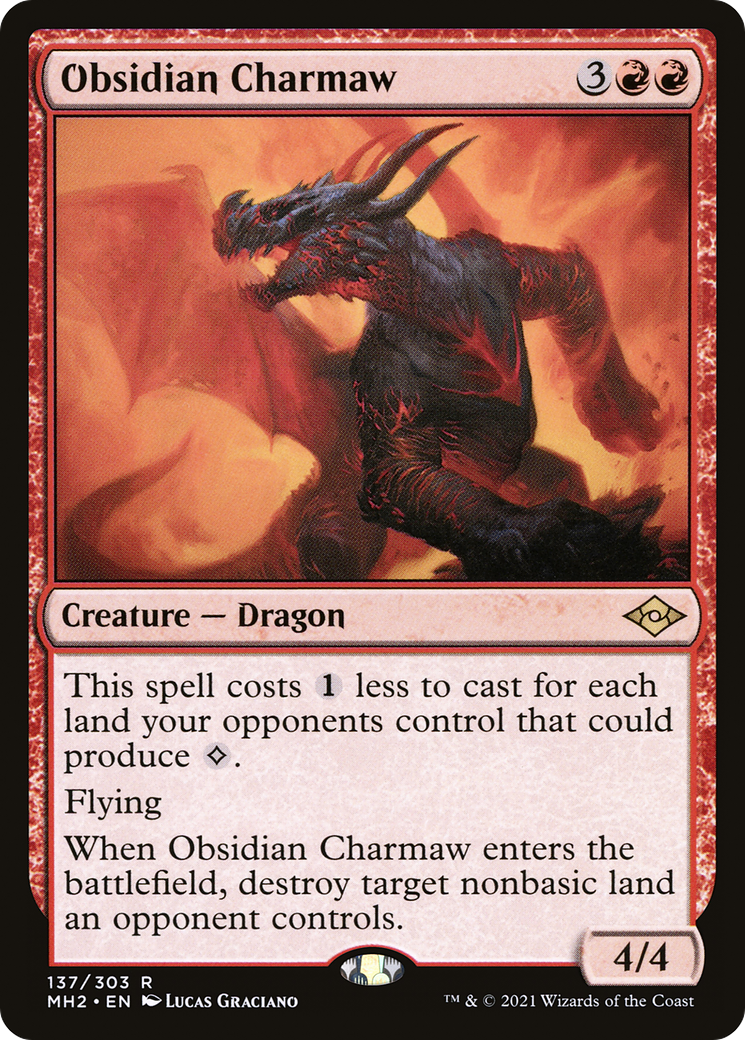 Obsidian Charmaw (137) [Modern Horizons 2] foil - Deck Out Gaming