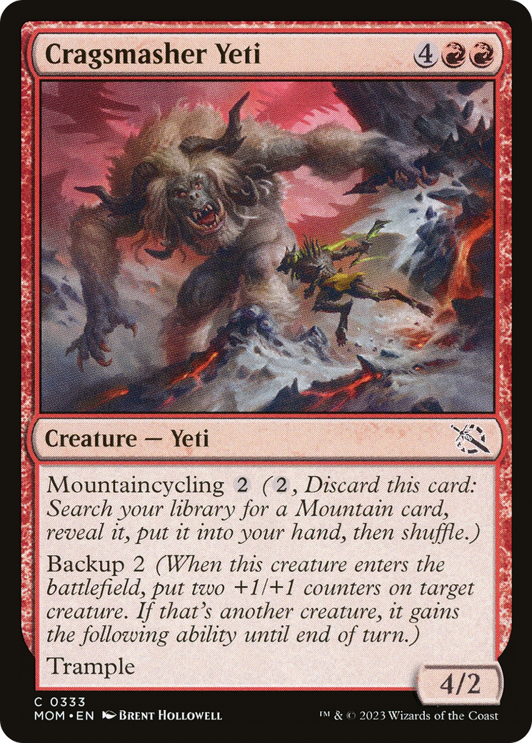 Cragsmasher Yeti (333) [March of the Machine] foil - Deck Out Gaming
