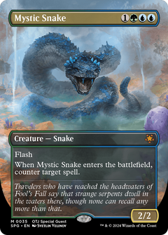 Mystic Snake (Borderless) (35) [Special Guests] foil - Deck Out Gaming