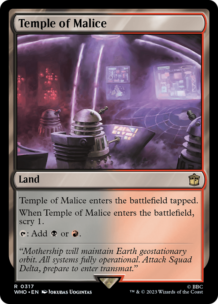 Temple of Malice (317) [Doctor Who] - Deck Out Gaming