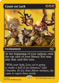 Count on Luck (First-Place Foil) (457) [Aetherdrift] foil - Deck Out Gaming