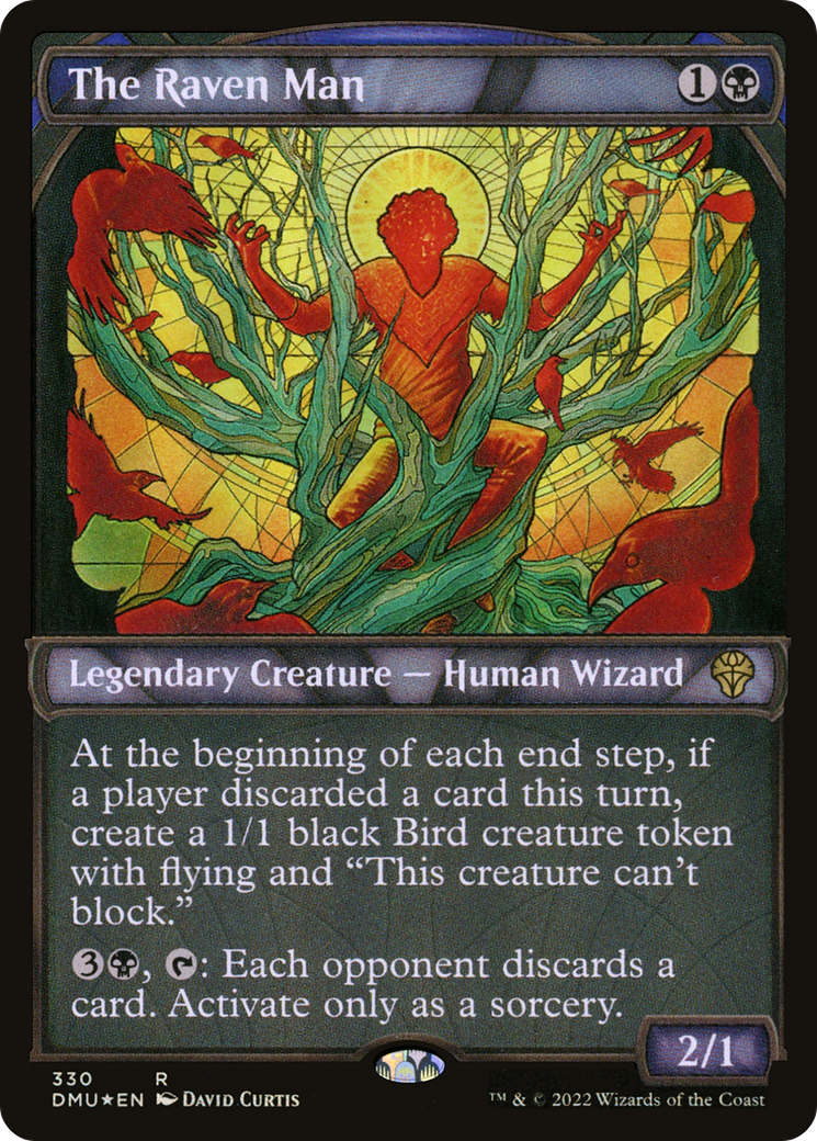 The Raven Man (Textured Foil) (330) [Dominaria United] foil - Deck Out Gaming