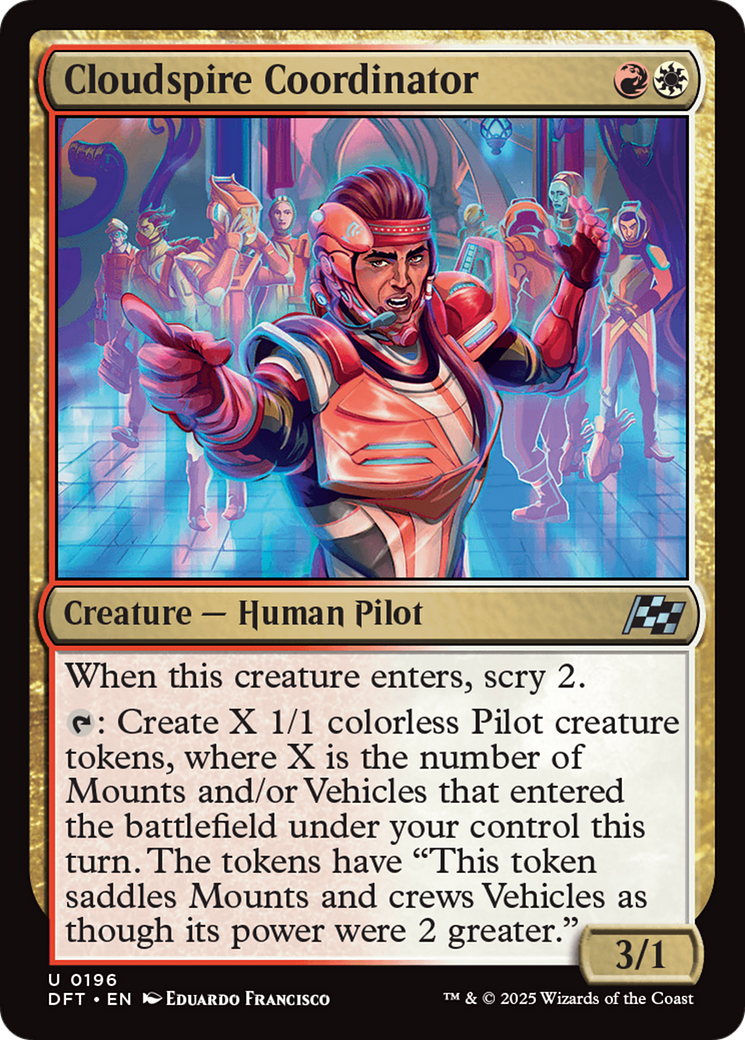 Cloudspire Coordinator (196) [Aetherdrift] foil - Deck Out Gaming