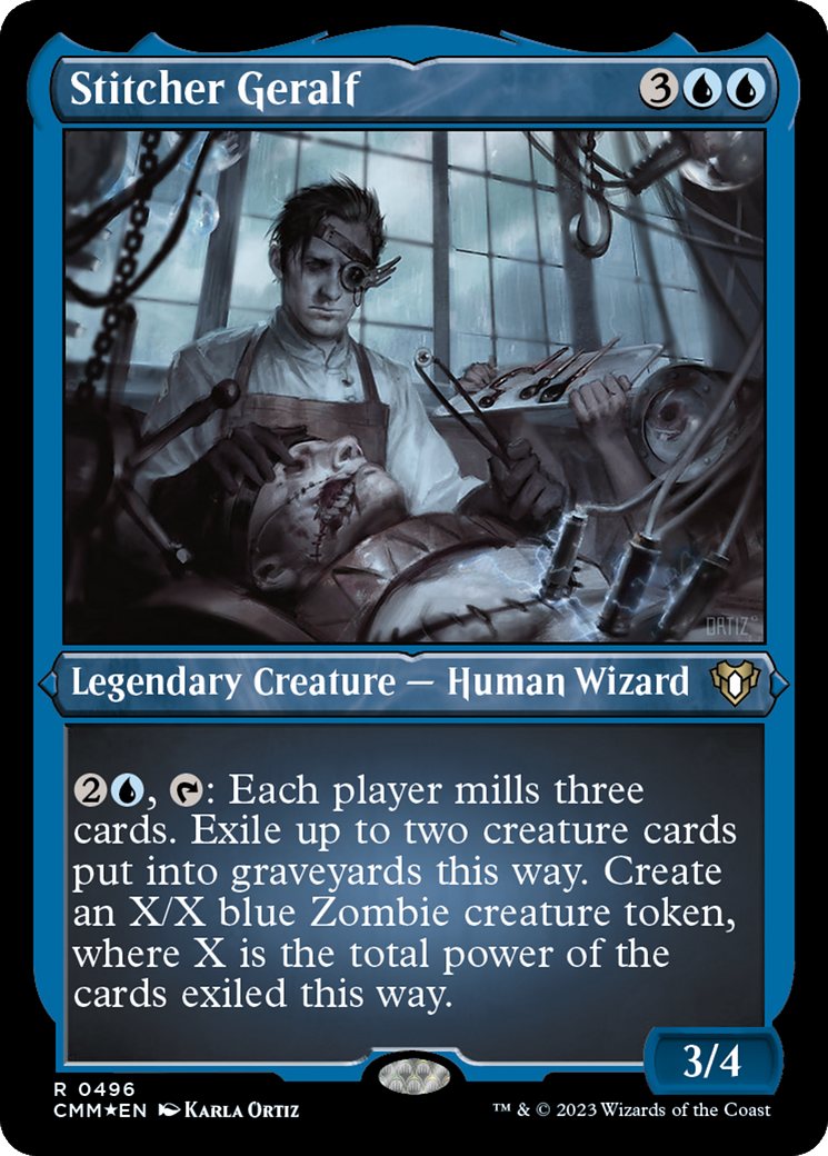 Stitcher Geralf (496) [Commander Masters] etched - Deck Out Gaming