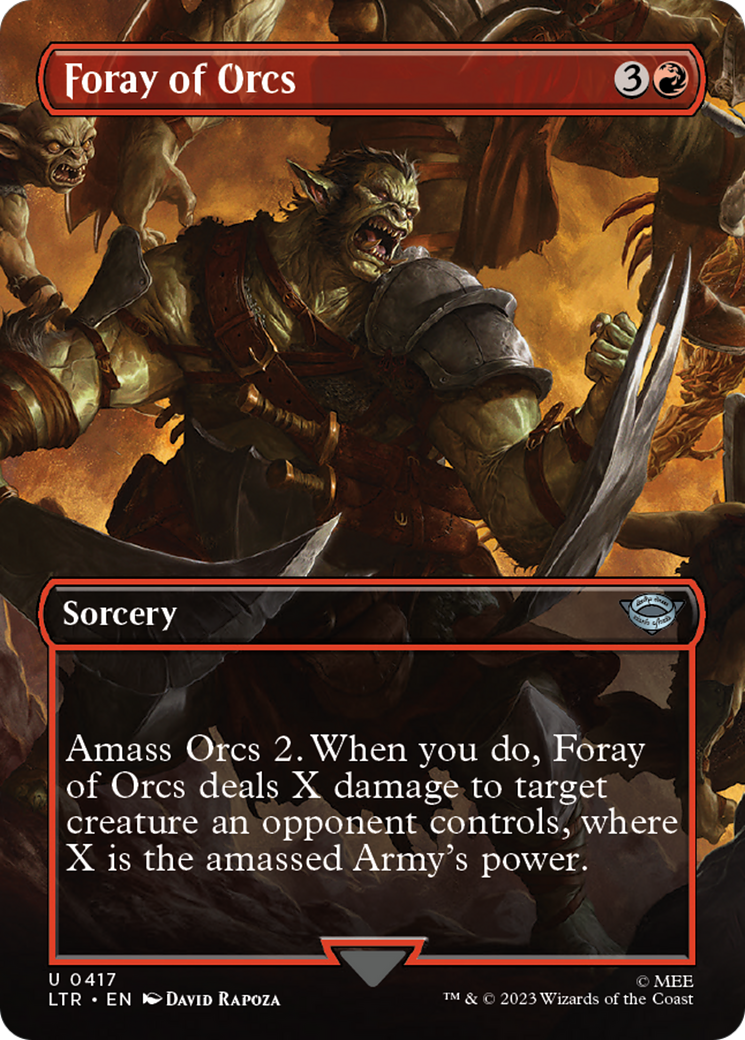 Foray of Orcs (Borderless) (417) [The Lord of the Rings: Tales of Middle-earth] - Deck Out Gaming