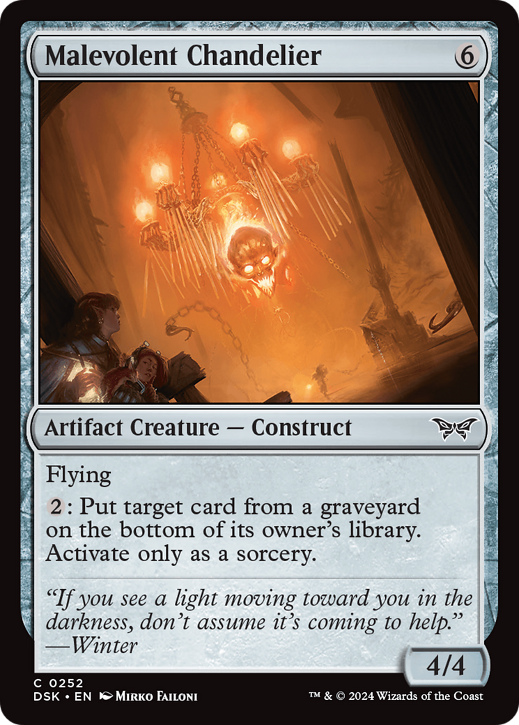 Malevolent Chandelier (252) [Duskmourn: House of Horror] foil - Deck Out Gaming
