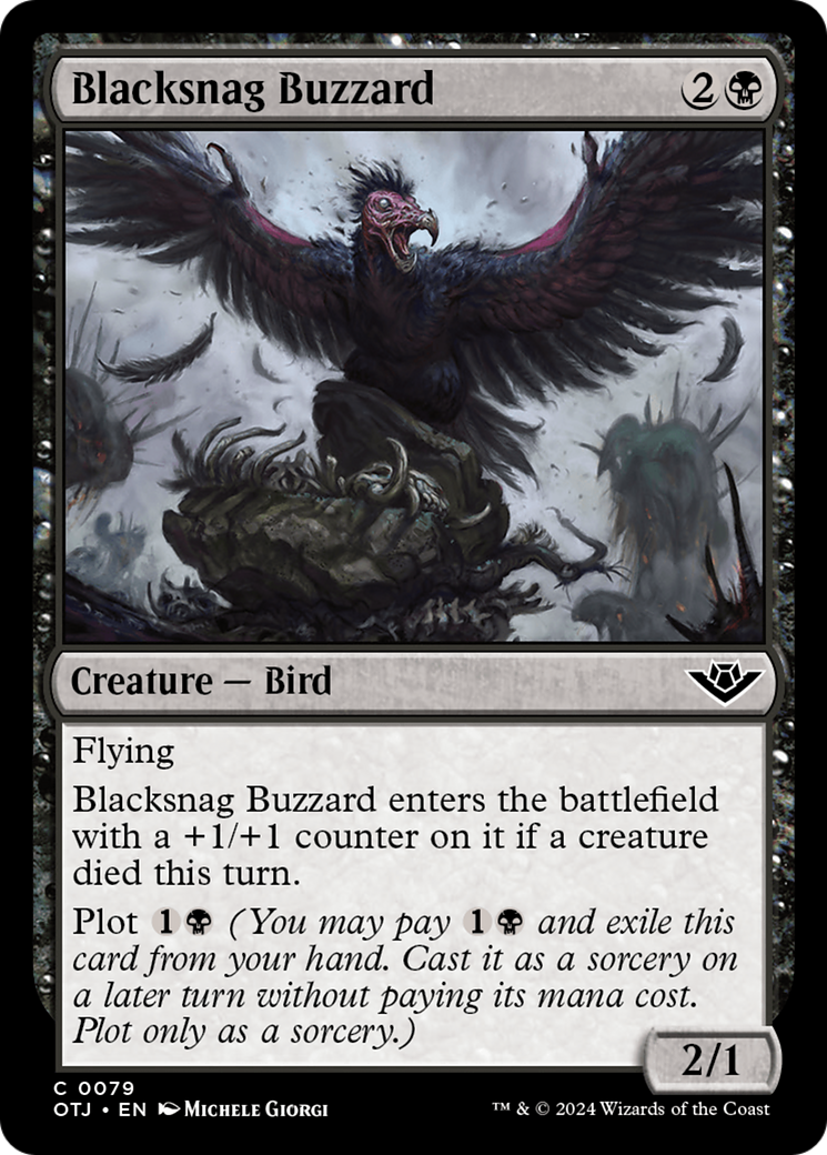 Blacksnag Buzzard (79) [Outlaws of Thunder Junction] foil - Deck Out Gaming