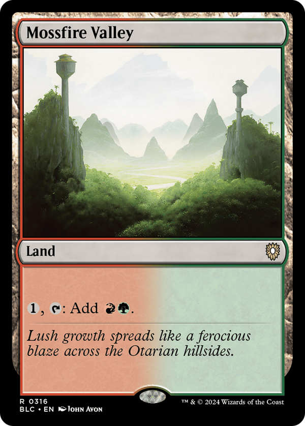 Mossfire Valley (316) [Bloomburrow Commander] - Deck Out Gaming